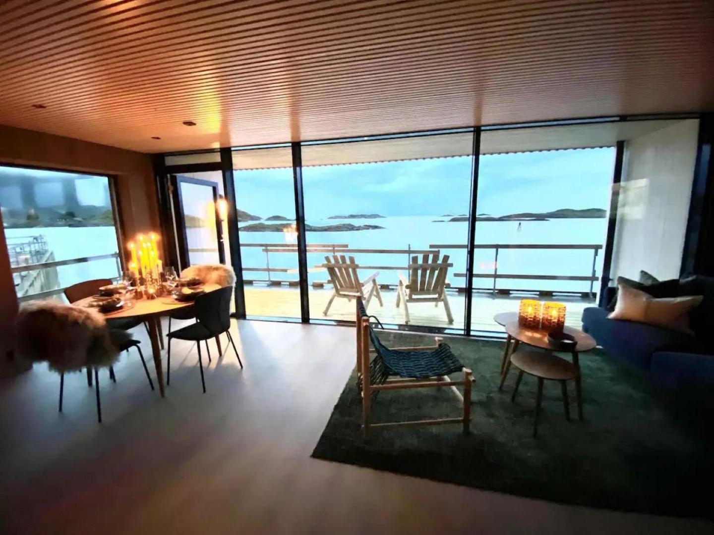 Waterfront Apartment With Panoramic Sea View Хеннингсвер Екстериор снимка